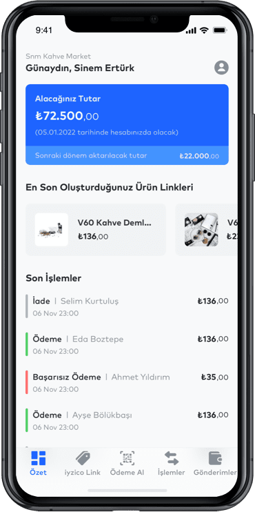 iyzico deposit