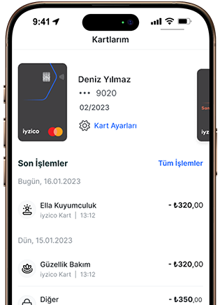 iyzico Mobil Uygulama Üzerinden Kartını Yönet image